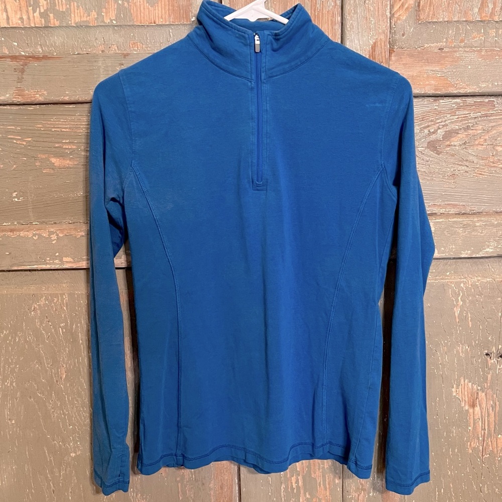 Women's Blue Long Sleeve Top